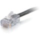 C2G 20 ft Cat6 Non Booted Plenum UTP Unshielded Network Patch Cable - Black - 20 ft Category 6 Network Cable for Network Device,