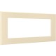 Wiremold Radiant Furniture Power Center Bezel, Light Almond - Light Almond - 1 Pack
