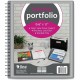C-Line 8-Pocket Spiral-Bound Poly Portfolio - Smoke, 1/EA, 33081