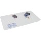 Artistic Krystal Antimicrobial Desk Pad - Rectangular - 24" Width x 19" Depth - Vinyl - Clear