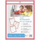 C-Line Reusable Dry Erase Pocket - Study Aid - Neon Red, 9 x 12, 40814
