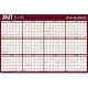 At-A-Glance Horizontal Reversible Erasable Wall Calendar - Extra Large Size - Yearly - 12 Month - January 2025 - December 2025 -