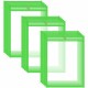 C-Line Neon Shop Ticket Holders, Stitched - Green, Both Sides Clear, 9 x 12, 15EA/BX, 43913