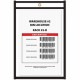 C-Line Shop Ticket Holders, Stitched - Both Sides Clear, 6 x 9, 25/BX, 46069