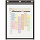 C-Line Super Heavyweight Plus Shop Ticket Holder, Stitched - Both Sides Clear, Black, 9 x 12, 15/BX, 50912