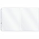 C-Line Panoramic Fold-Out Heavyweight Poly Sheet Protectors - Clear, Center Loading, 11 x 8-1/2, 25/BX, 62237