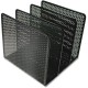 Artistic Urban Collection Punched Metal File Sorter - 3 Compartment(s) - 3" - 7.3" Height x 8" Width x 8" DepthDesktop - Heavy D