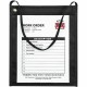 C-Line Fabric Hanging Strap Shop Ticket Holders - 12" x 9" x - Fabric - 15 / Box - Clear