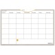 At-A-Glance WallMates Monthly Planning Surface - Monthly - 12" x 18" Sheet Size - White - Reference Calendar, Self-adhesive, Adh