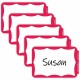 C-Line Self-Adhesive Name Tags - Red Border, Peel & Stick, 3-1/2 x 2-1/4, 100/BX, 92264