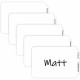 C-Line Self-Adhesive Name Tags - White, Peel & Stick, 3-1/2 x 2-1/4, 100/BX, 92277