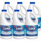 Clorox Disinfecting Bleach - Concentrate - 43 fl oz (1.3 quart) - Regular Scent - 6 / Carton - Deodorize, Disinfectant - White