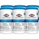 Clorox Healthcare Bleach Germicidal Wipes - Ready-To-Use - 9" Length x 6.75" Width - 70 / Canister - 6 / Carton - Disinfectant, 