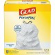 Glad ForceFlex Tall Kitchen Drawstring Trash Bags - 13 gal Capacity - 9 mil (229 Micron) Thickness - Drawstring Closure - White 