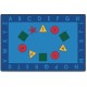 Carpets for Kids Value Line Early Learning Rug - 12 ft Length x 96" Width - Rectangle - Assorted