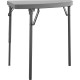 Dorel Zown Classic 24" Corner Blow Mold Fold Table - For - Table TopHalf Moon Top - 3 Legs - 200 lb Capacity x 29.50" Table Top 