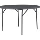 Dorel Zown Commercial Round Blow Mold Fold Table - For - Table TopRound Top - 4 Legs - 750 lb Capacity x 48" Table Top Diameter 