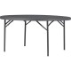 Dorel Zown Commercial Round Blow Mold Fold Table - For - Table TopRound Top - 4 Legs - 750 lb Capacity x 60" Table Top Diameter 