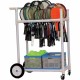 Champion Sports All-Terrain ABS Racket Cart - ABS Plastic - 33" Length x 20" Width x 47" Height - White - 1 Each