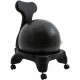Champion Sports FitPro Ball Chair - Plastic Frame - Four-legged Base - Black - 1 Each