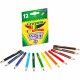 Crayola 12 Color Colored Pencils - 3.3 mm Lead Diameter - Violet Lead - Black Wood, Blue, Green, Brown, Orange, Red, Sky Blue, V
