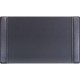 Dacasso Side-Rail Desk Pad - 34" Width x 20" Depth - Felt Backing - Leather - Black