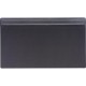 Dacasso Top Rail Desk Pad - 34" Width x 20" Depth - Felt Black Backing - Leather - Black
