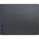 Dacasso Leatherette Desk Mat - Rectangular - 24" Width x 19" Depth - Felt - Leatherette - Black