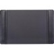 Dacasso Leather Side-Rail Desk Pad - Rectangular - 22" Width x 14" Depth - Felt Black Backing - Top Grain Leather - Black