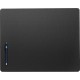 Dacasso Leatherette Conference Table Pad - Rectangular - 20" Width x 16" Depth - Felt Black Backing - Leatherette - Black