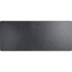 Dacasso Leather Keyboard/Mouse Desk Mat - Rectangular - 30" Width - Top Grain Leather, Velveteen - Black