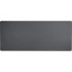 Dacasso Leatherette Keyboard/Mouse Desk Mat - Rectangular - 30" Width - Leatherette, Velveteen - Black