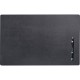 Dacasso Leather Conference Pad - Rectangular - 22" Width - Top Grain Leather, Velveteen - Black