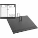 At-A-Glance Undated 17-Style Loose Leaf Desk Calendar Base - Support 3.50" x 6.50" Media - Plastic - 1 Each - Black