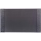 Dacasso Crocodile Embossed Leather Side-Rail Desk Pad - 20" Width - Leather - Black - 1Each