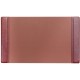 Dacasso Leather Side-Rail Desk Pad - 20" Width - Leather - Brown - 1Each