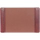 Dacasso Leather Side-Rail Desk Pad - Rectangular - 22" Width x 14" Depth - Felt Mocha Backing - Top Grain Leather - Mocha