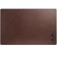 Dacasso Leather Desk Mat - Rectangular - 30" Width x 19" Depth - Felt - Leather - Chocolate Brown