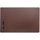 Dacasso Leatherette Conference Pad - Rectangular - 22" Width - Leatherette, Velveteen - Chocolate Brown