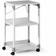 DURABLE System Overhead/Beamer Trolley - 3 x Shelf(ves) - 34.7" Height x 20" Width x 17" Depth - Metal, Plastic, Fiberglass, Res