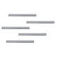 DURABLE Magnetic Strip Hanging Rail - 5 Pack - Silver