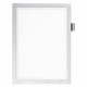 DURABLE DURAFRAME Note - Support 8.50" x 11" Media - Polyvinyl Chloride (PVC) - 1 Each - Silver