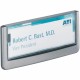 DURABLE Wall-Mounted CLICK SIGN - 2-1/8" x 5-7/8" - Acrylic, Aluminum - Updateable - Graphite - 1 Pack