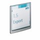 DURABLE Wall-Mounted CLICK SIGN - 5-7/8" x 5-7/8" - Acrylic, Aluminum - Updateable - Graphite - 1 Pack