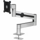 DURABLE Desk Mount for Monitor, Curved Screen Display - Silver - Height Adjustable - 1 Display(s) Supported - 38" Screen Support