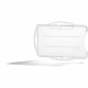 DURABLE Open Style Single ID-Card Holder - 2-1/10" x 3-1/4" - Horizontal or Vertical - Plastic - Transparent - 10 / Box