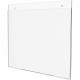 Deflecto Classic Image Wall Mount Sign Holders - 1 Each - 11" Width x 8.5" Height - Wall Mountable - Plastic - Clear