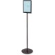 Deflecto Double-Sided Magnetic Sign Display - 1 Each - 13" Width x 56" Height x 12.9" Depth - 8.50" Holding Width x 11" Holding 