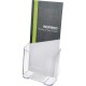 Deflecto Single Compartment DocuHolder - 1 Pocket(s) - 7.8" Height x 4.4" Width x 3.3" DepthDesktop - Clear - Plastic - 1 Each