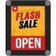 Deflecto Window Display - 1 Each - 8.5" Width x 11" Height - Rectangular Shape - Glass-mountable, Window-mountable - Double Side